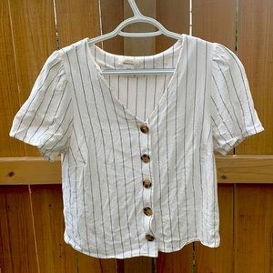 Great white stripped Top!